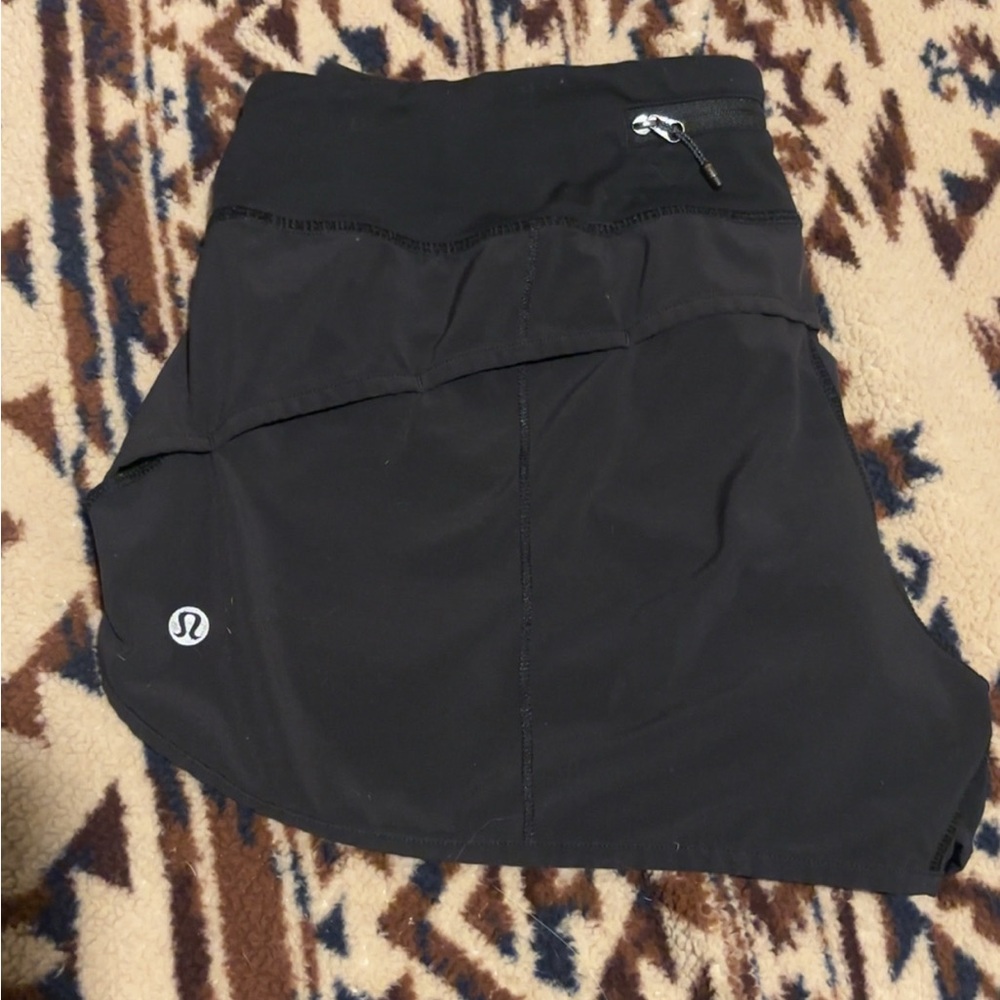 Black Lululemon Speed Up Shorts